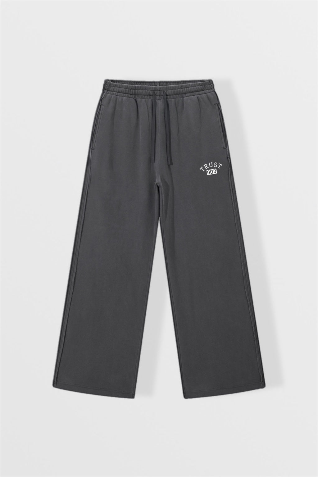 Trust God Raw Edge Sweats