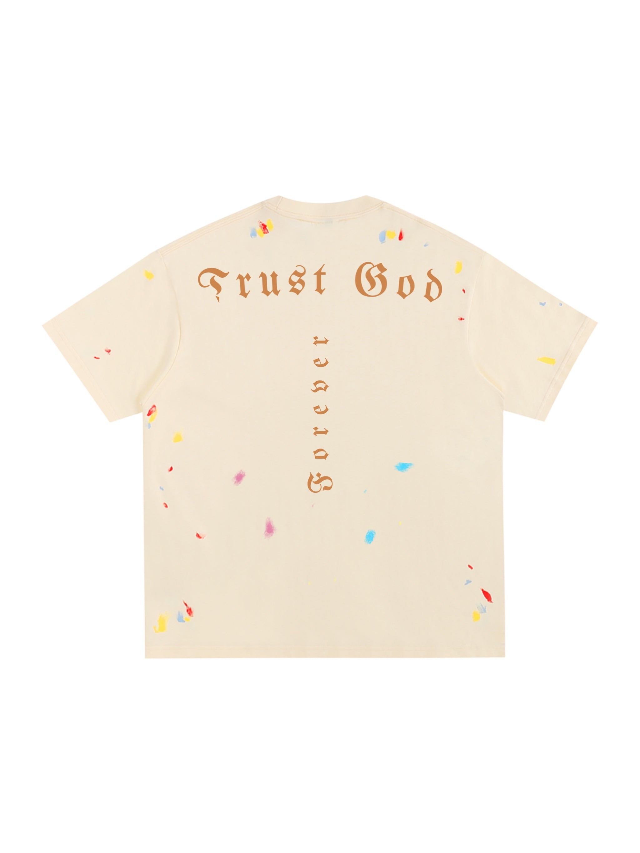 Trust God Paint Spatter Cream