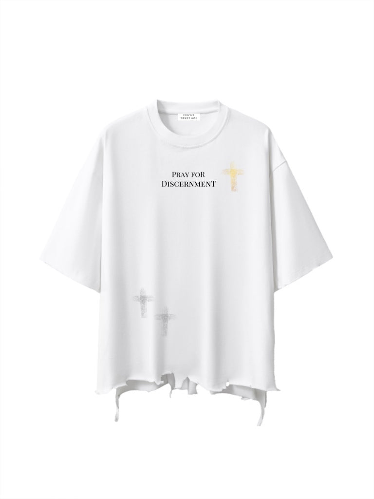 Crosses Discernment Cut-Cropped White