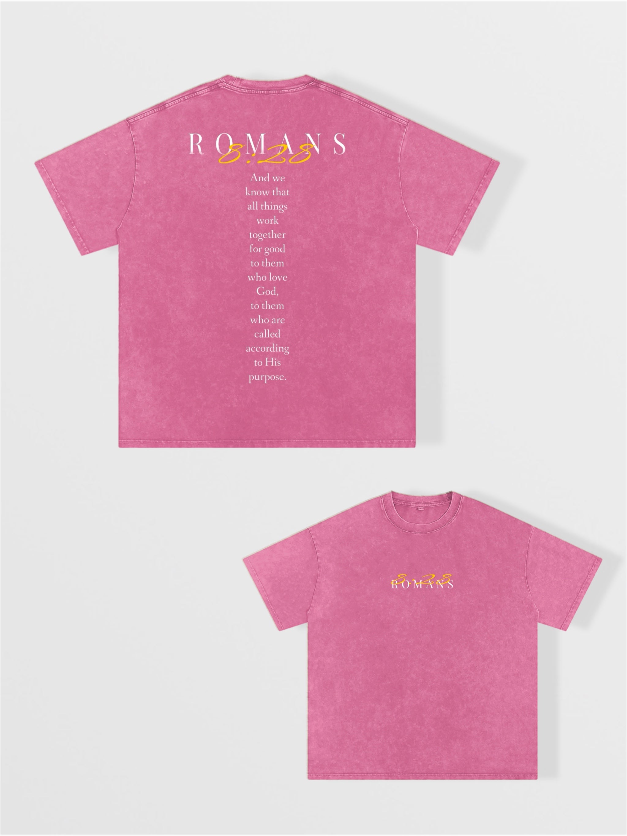 Men’s Romans 8:28 Oversized T-shirt