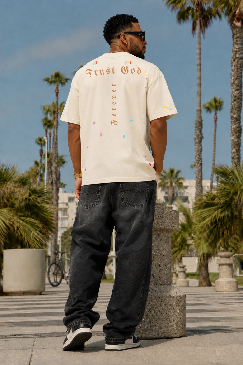 Crosses Baggy Jeans Black