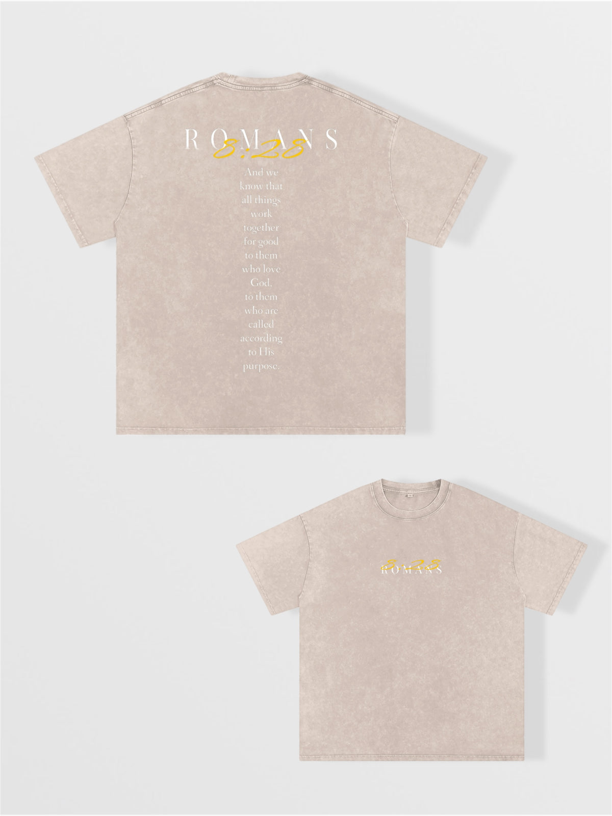 Men’s Romans 8:28 Oversized T-shirt