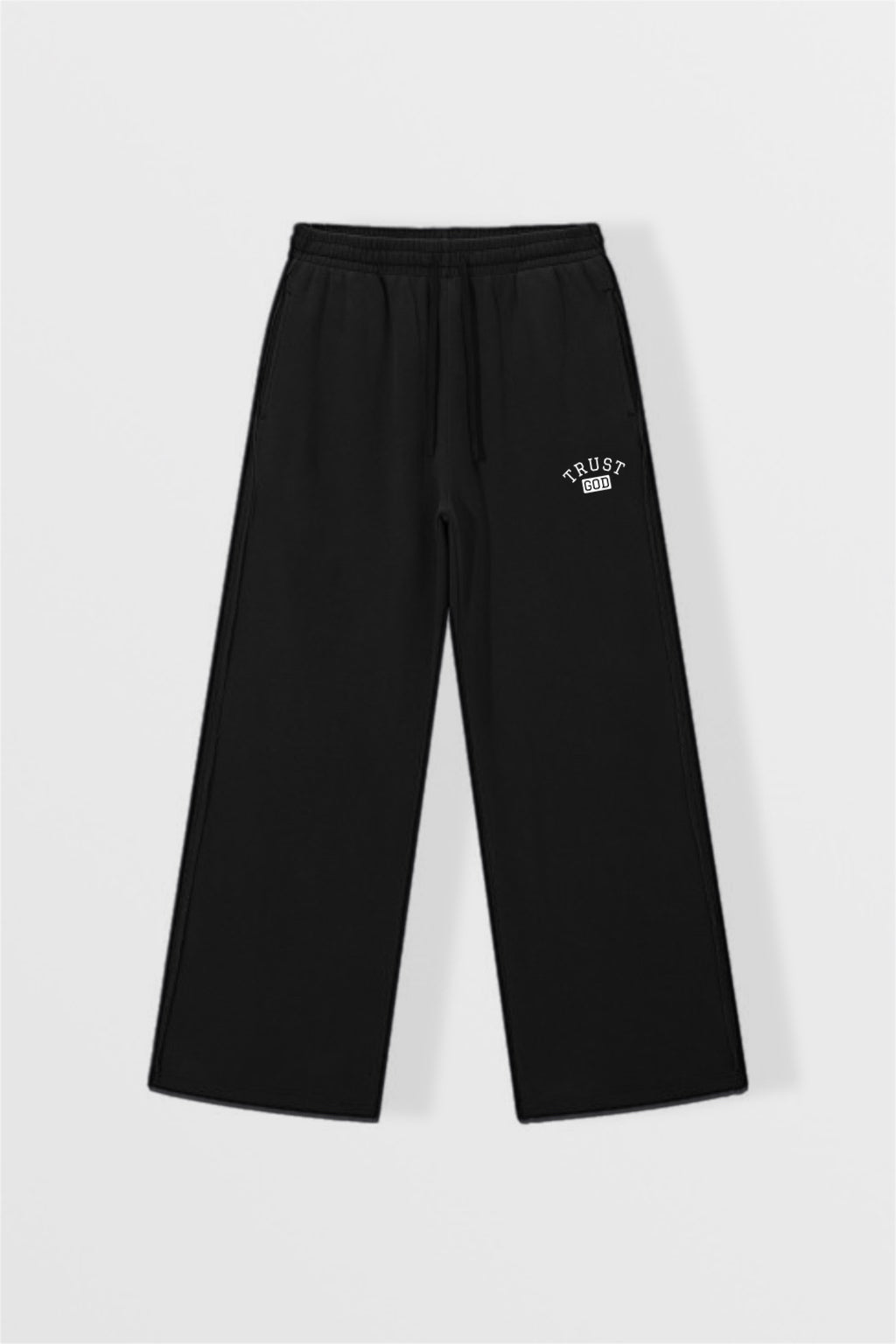 Trust God Raw Edge Sweats