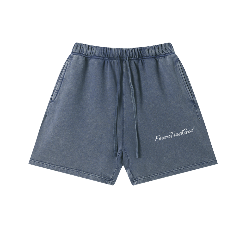 Forever Trust God Shorts Black