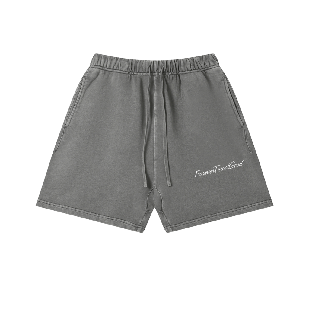 Forever Trust God Shorts Black