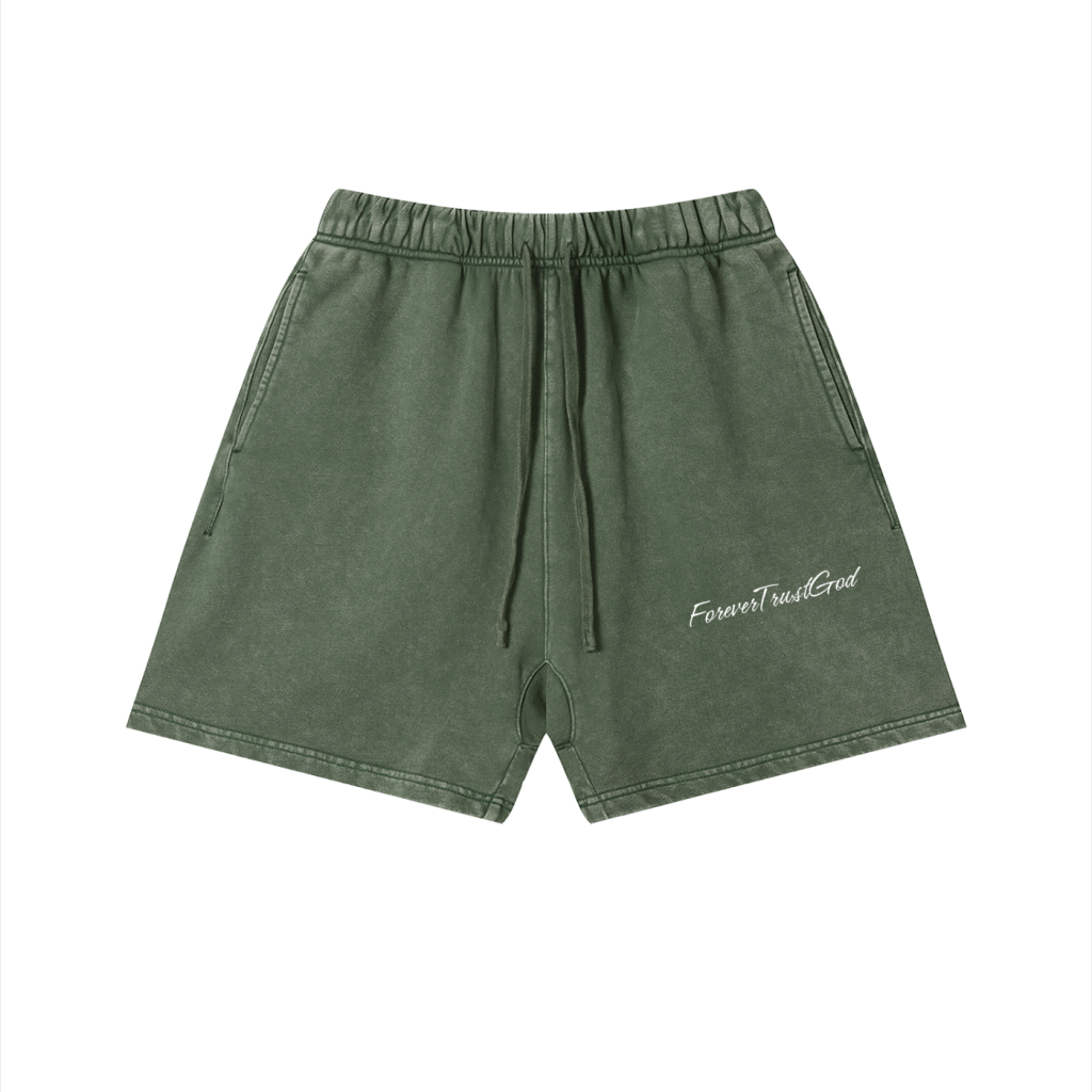 Forever Trust God Shorts Black