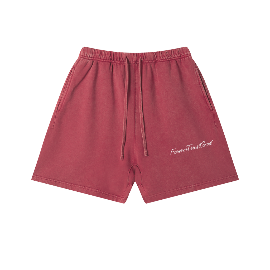 Forever Trust God Shorts Black