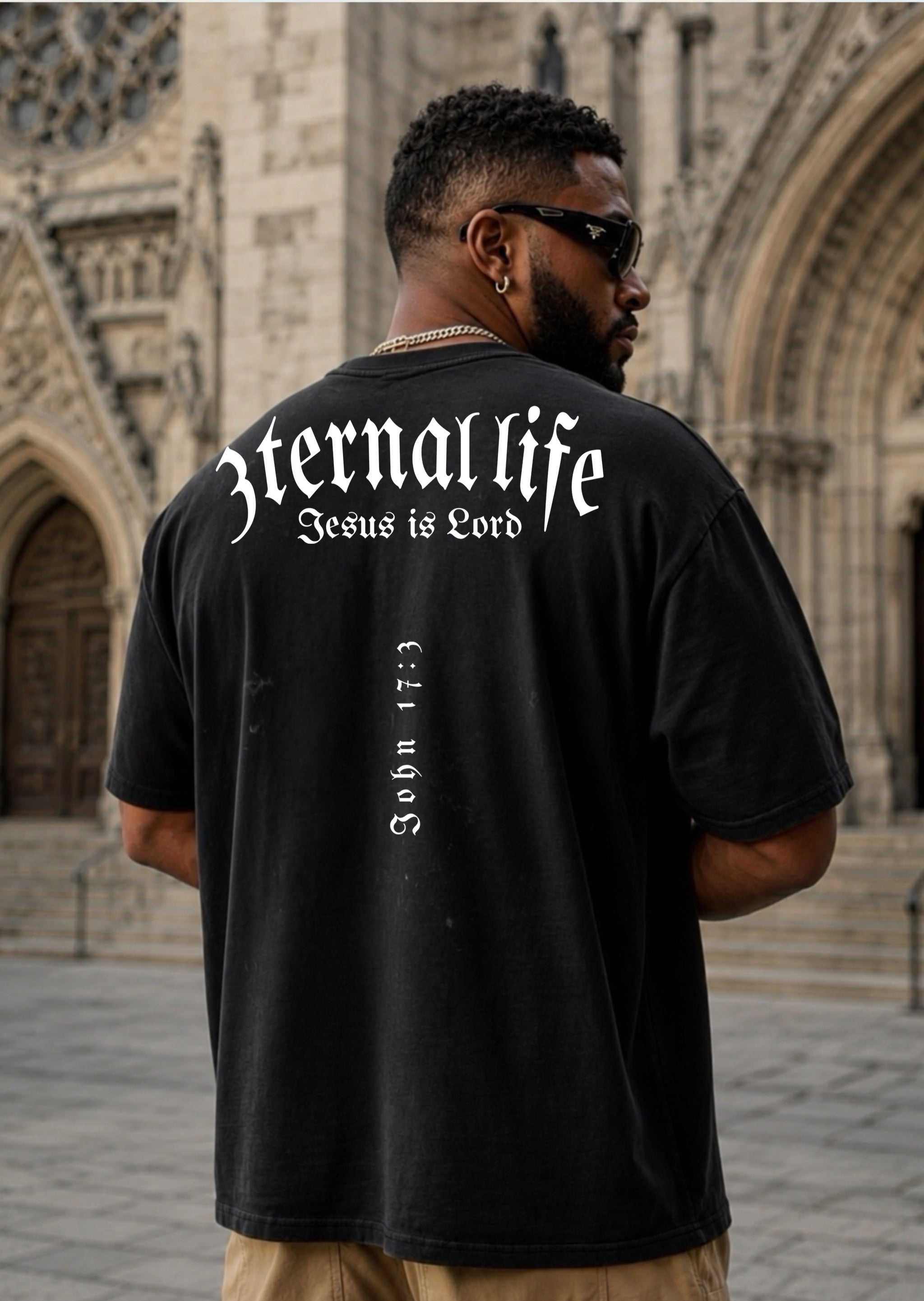 Jesus Eternal Life Oversized T-shirt