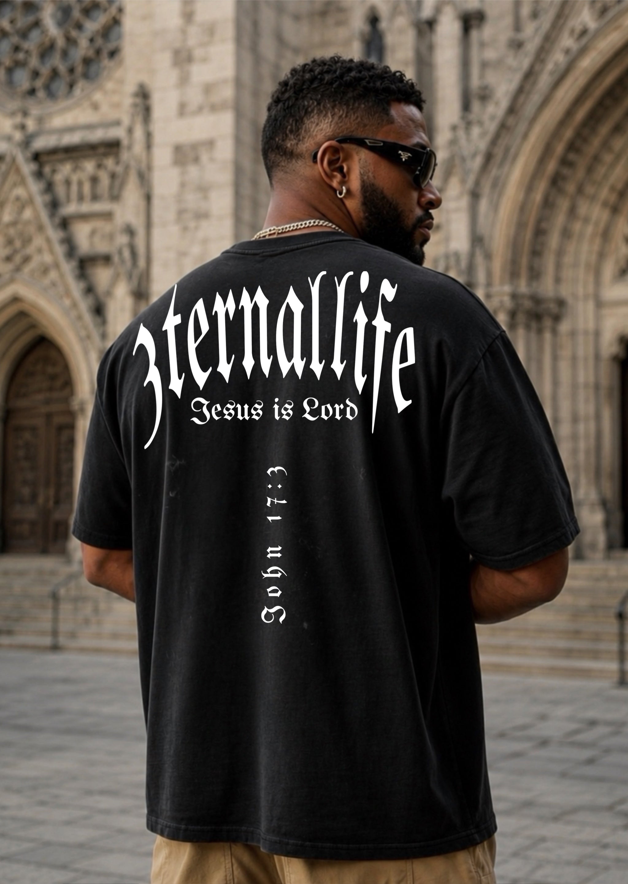 Jesus Eternal Life Oversized T-shirt