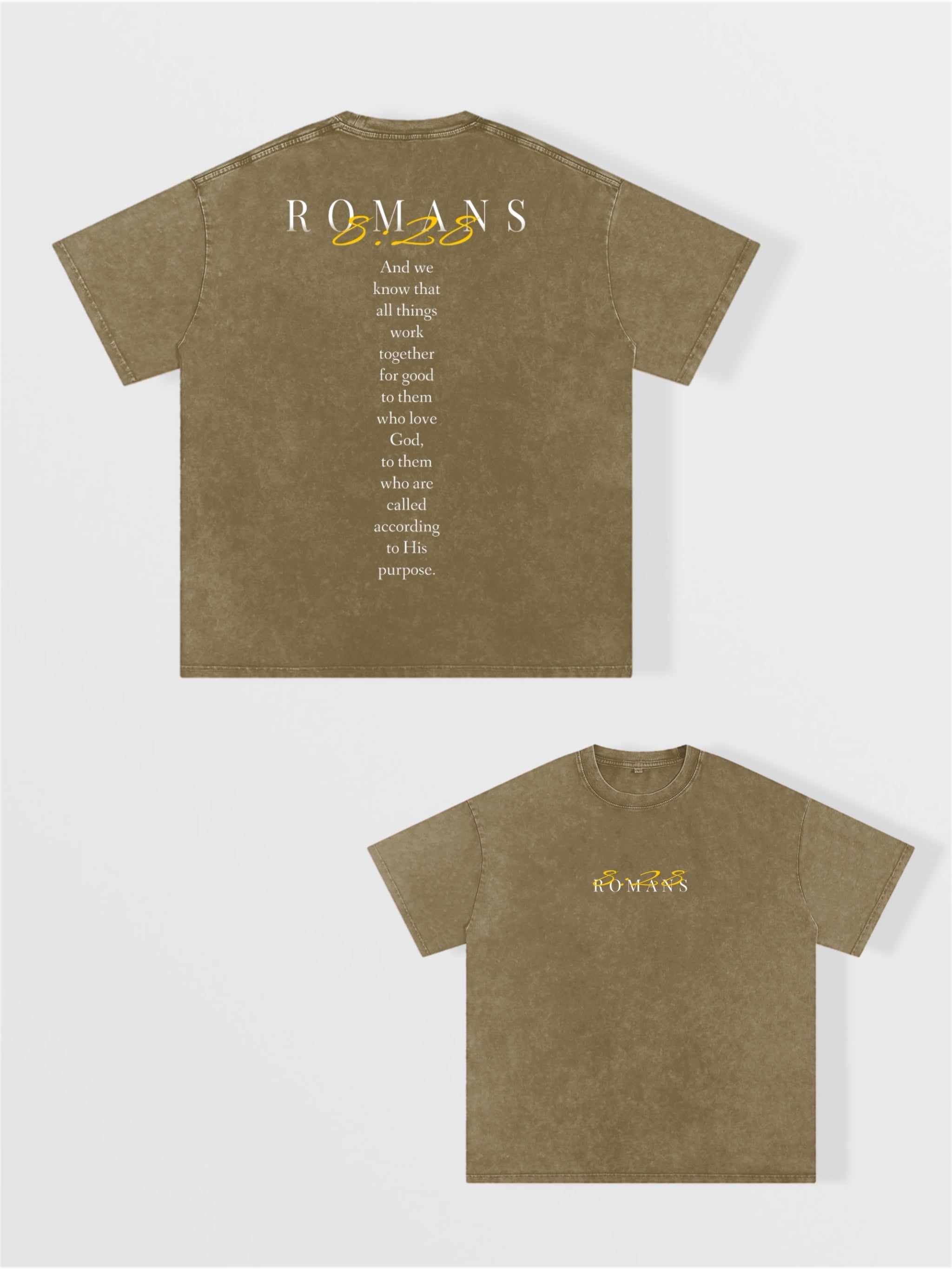 Men’s Romans 8:28 Oversized T-shirt
