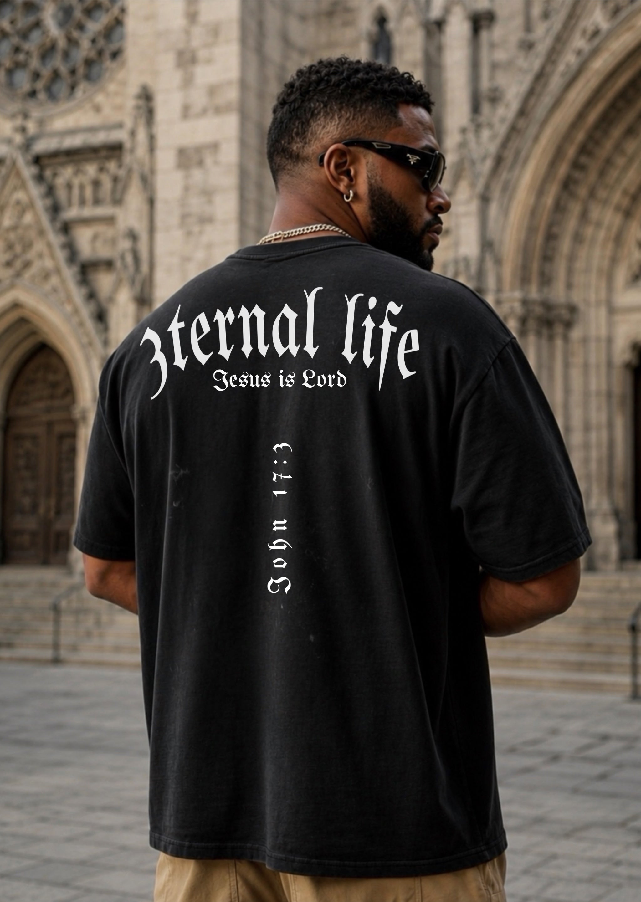 Jesus Eternal Life Oversized T-shirt