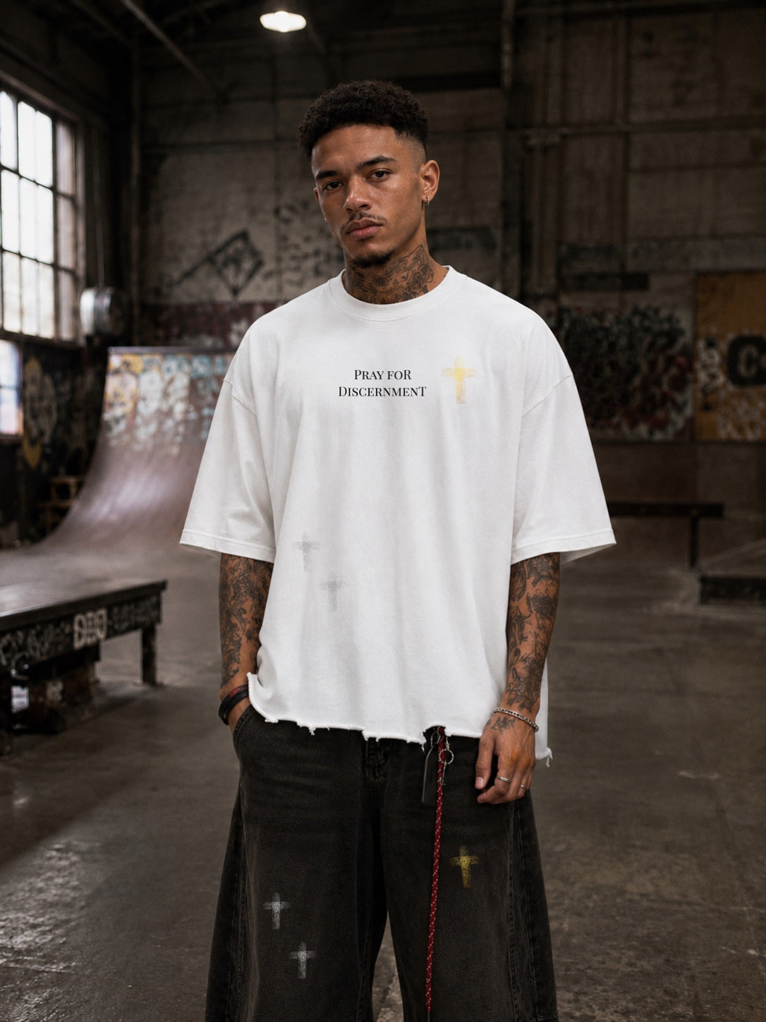Crosses Discernment Cut-Cropped White