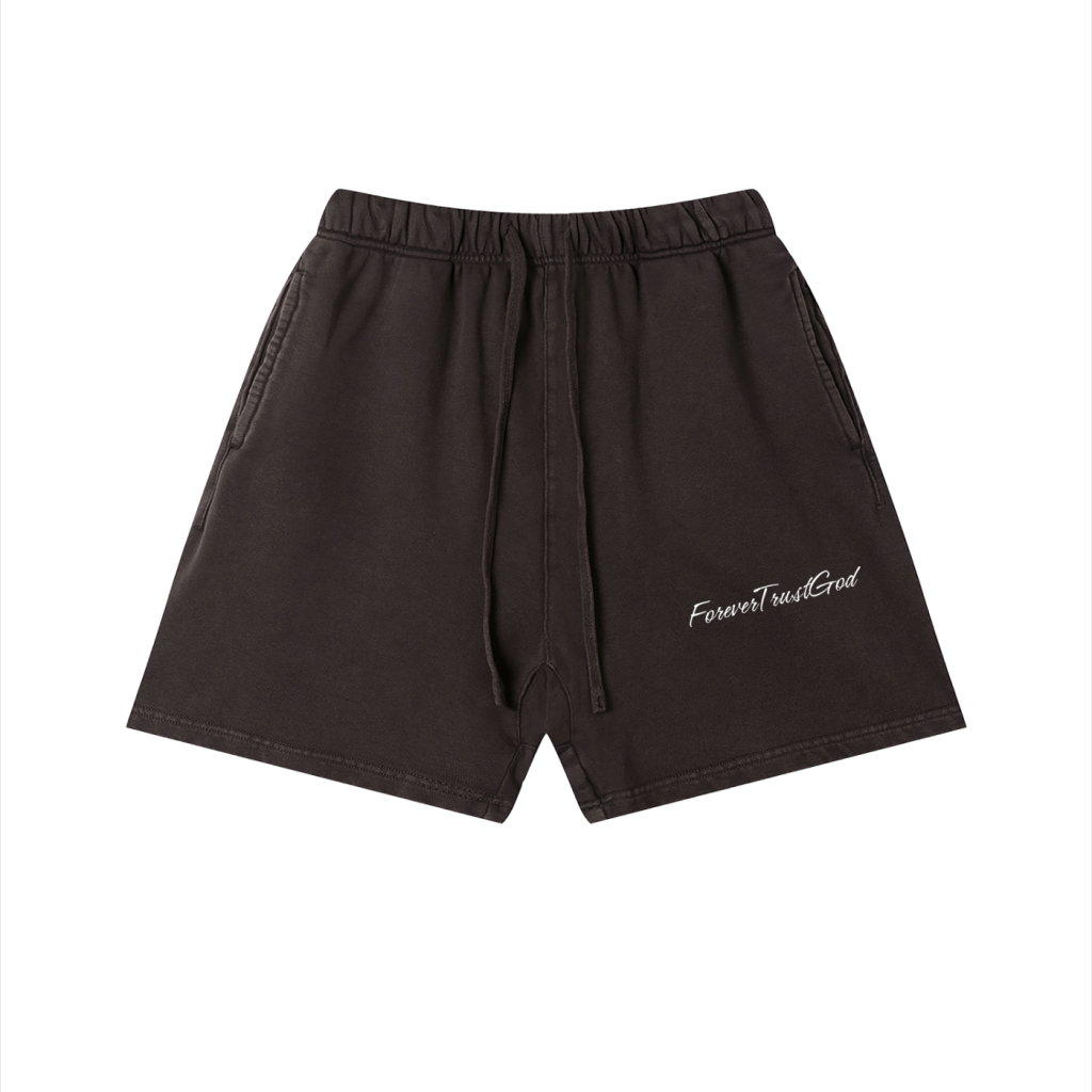 Forever Trust God Shorts Black