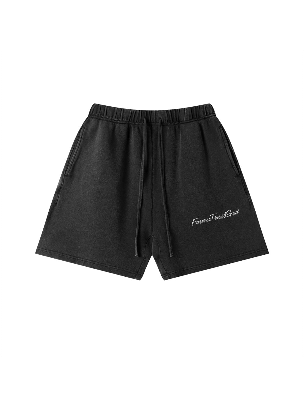 Forever Trust God Shorts Black
