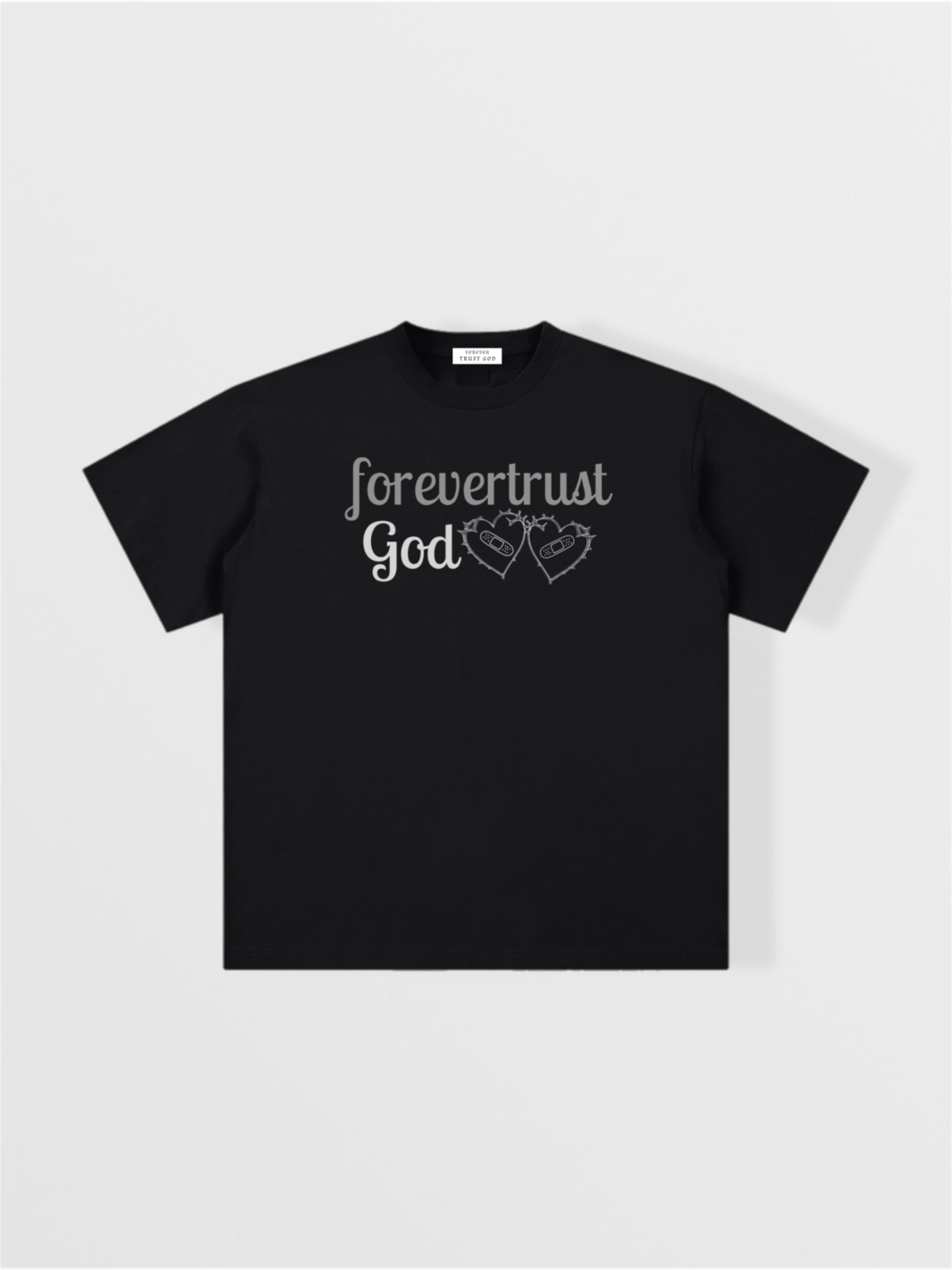 Hearts Forever Trust God Black