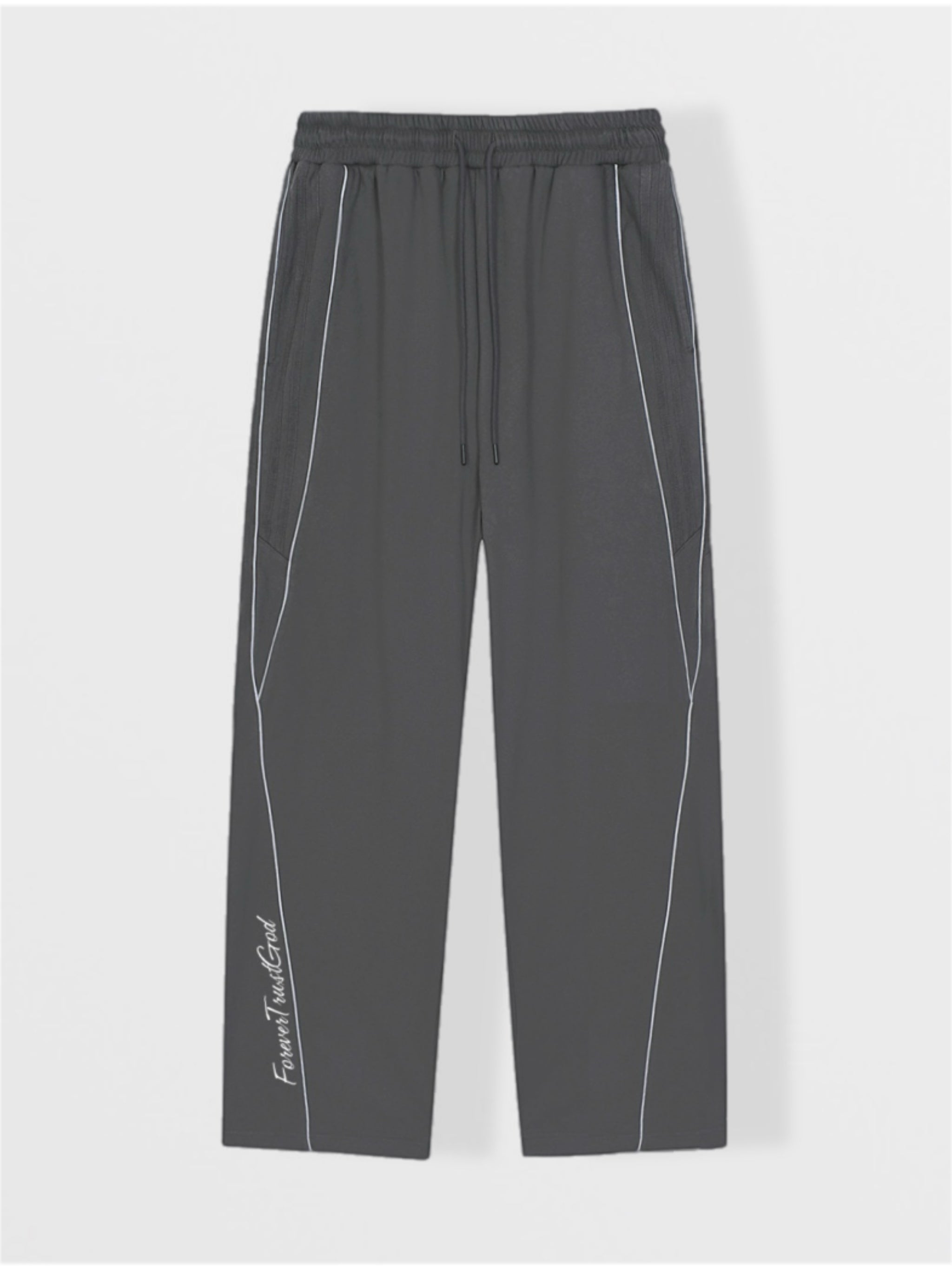 Reflection Striped Straight-Leg Sweats