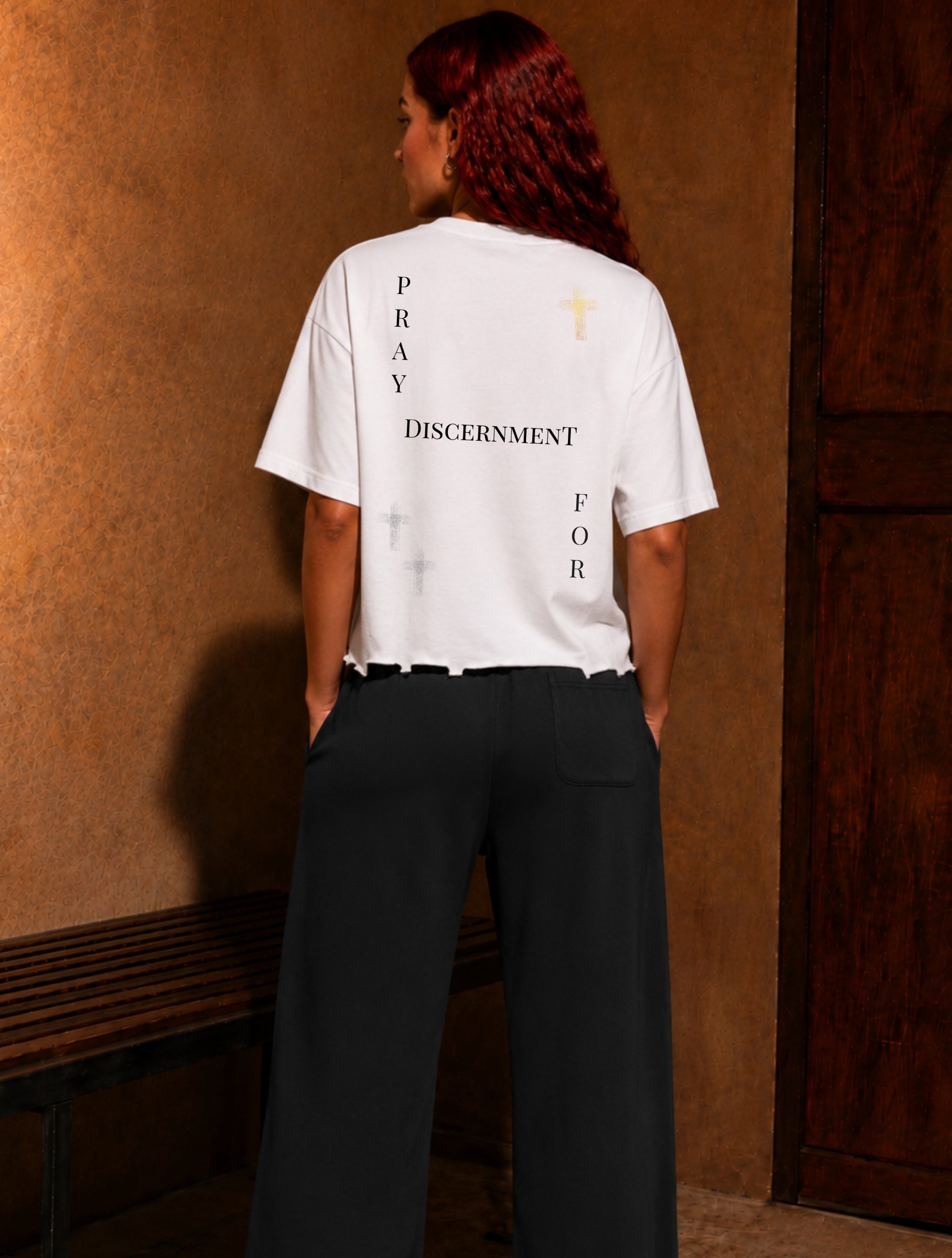 Crosses Discernment Cut-Cropped White